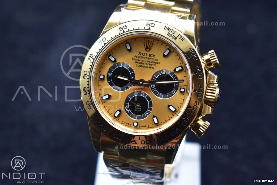 761 BTF YG 116508 Bracelet Black Daytona SA Best Dial on Edition 1:1 YG FreshLook 0723